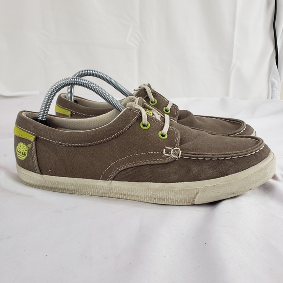 Timberland Boat Deck Shoes Canvas Suede 